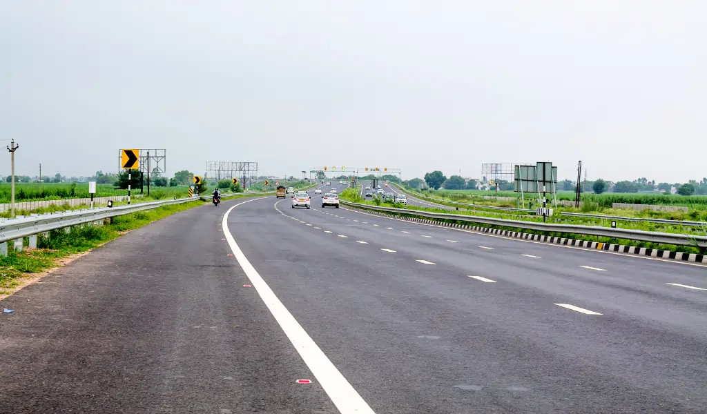 Newly constructed Delhi dehradun Expressway